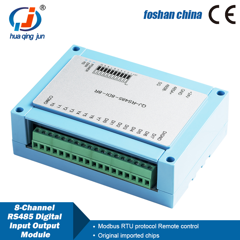 Relay 8 Channel Board - Huaqingjun 8 canais RS485 entradas digitais