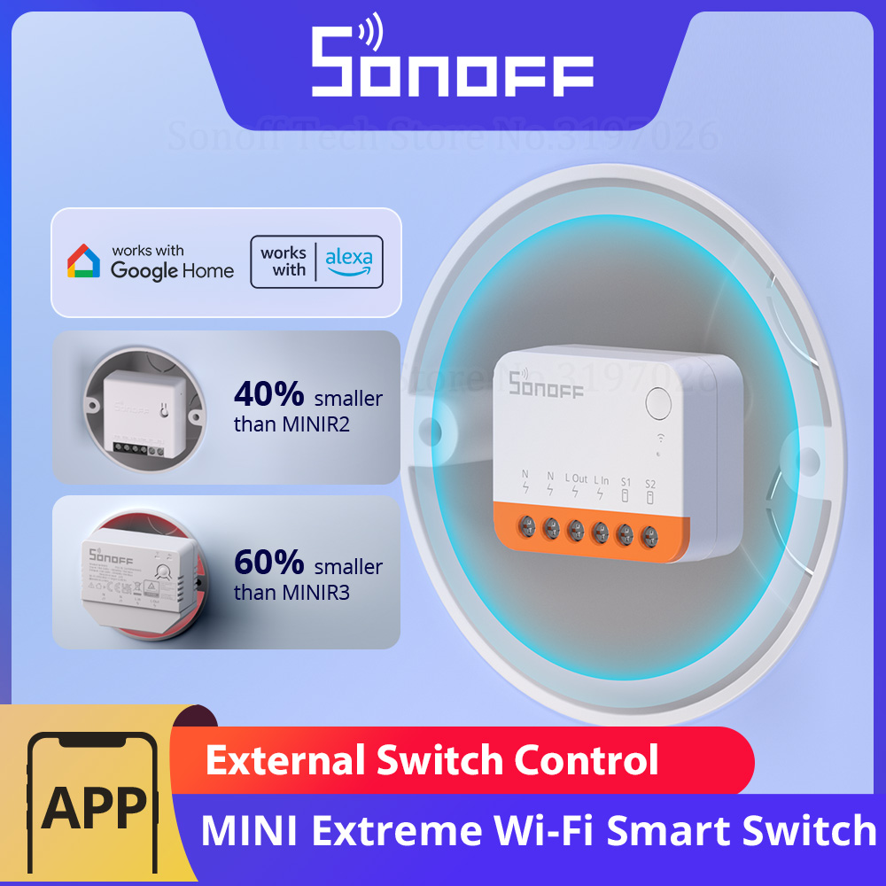 Sonoff Basic Switch - Sonoff minir4 interruptor inteligente wi-fi extremo,