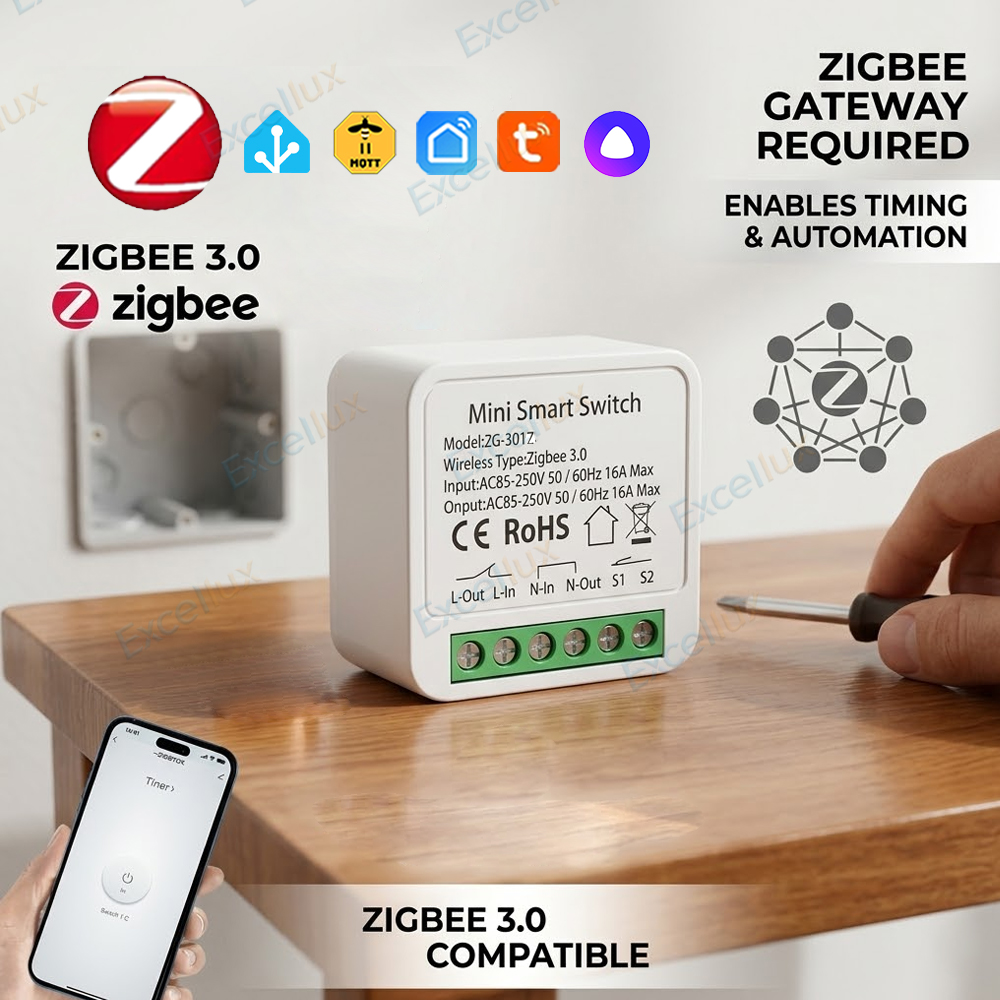 Home Automation Diy - Interruptor Inteligente Mini DIY Zigbee 3.0