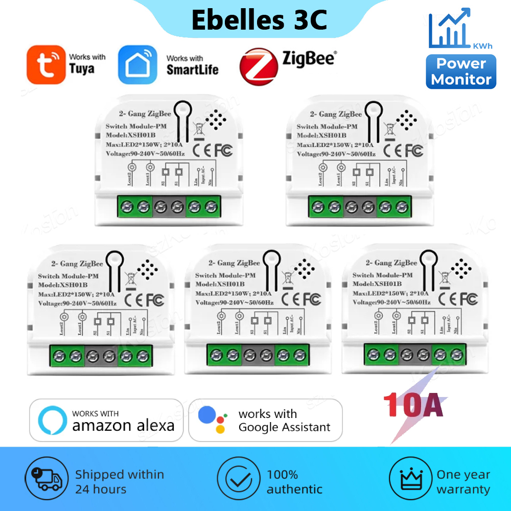 Home Automation Ideas - Tuya ZigBee Módulo Interruptor Inteligente, Monitor