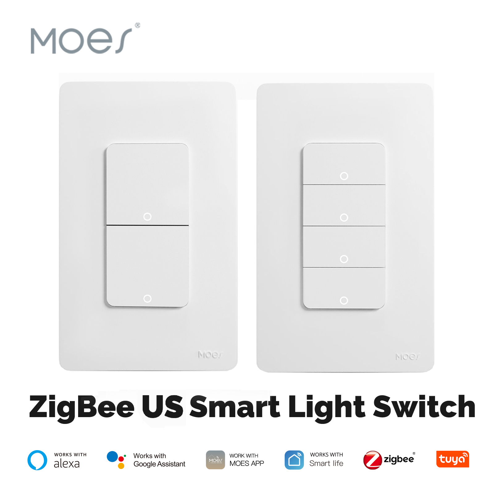 Moes tuya zigbee interruptor d - Home Automation Diy avaliação e preço